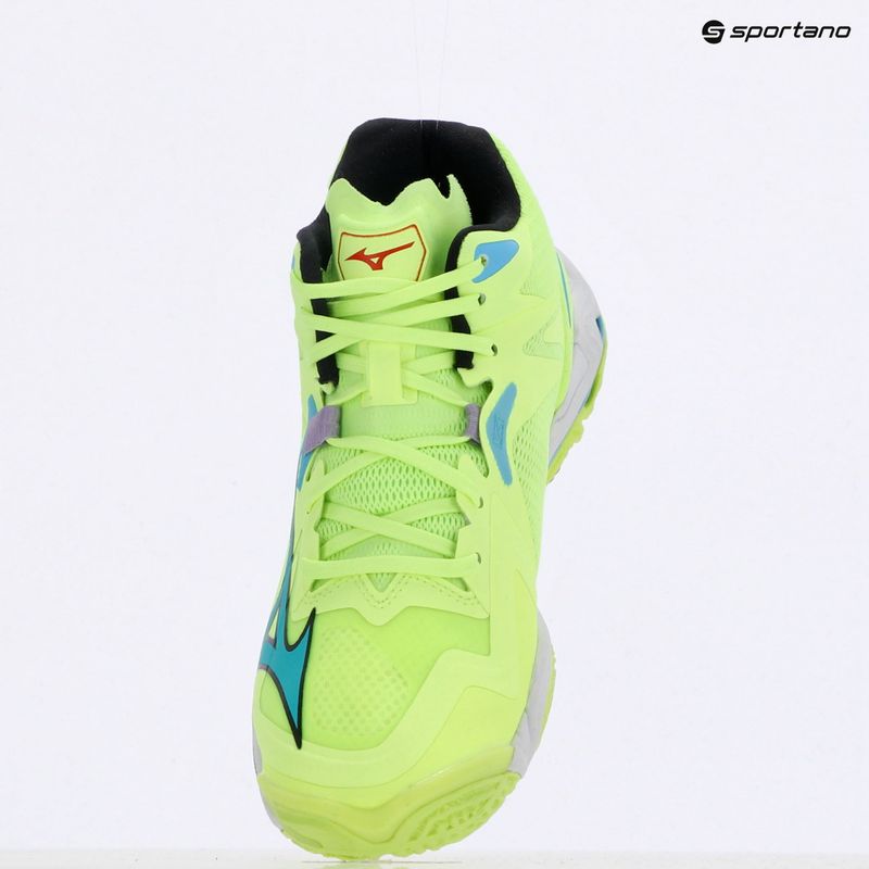 Volleyballschuhe Mizuno Wave Lightning Z8 Mid neo lime/black/splish splash 9