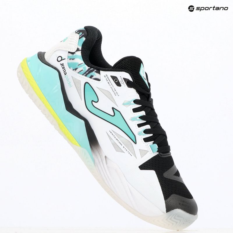 Padel-Schuhe Herren Joma Spin OM white/ turquoise 10