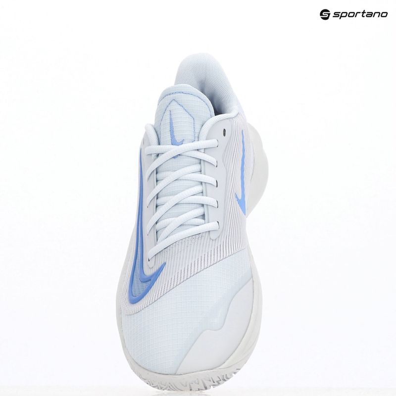 Nike Precision 7 Fußball grau/reines Platin/Pflaumenstaub/Royal Pulse Herren Basketballschuhe 9