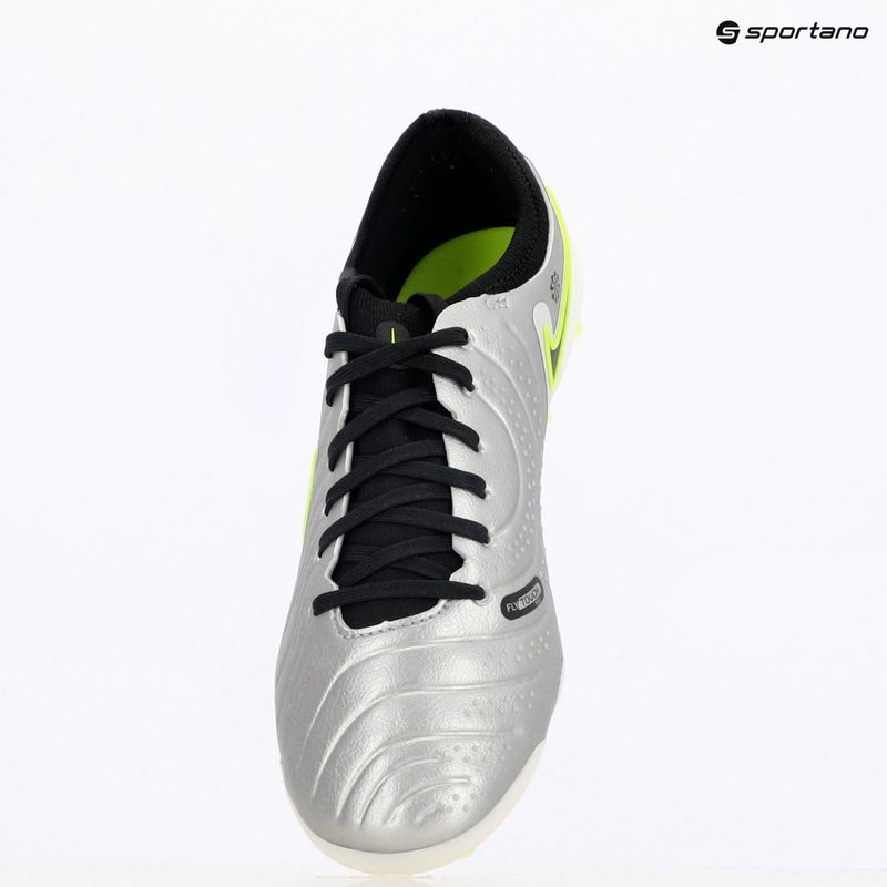 Nike Legend 10 Pro Ag-Pro Herren Fußballschuhe Metallic Silber/Volt/Schwarz 9