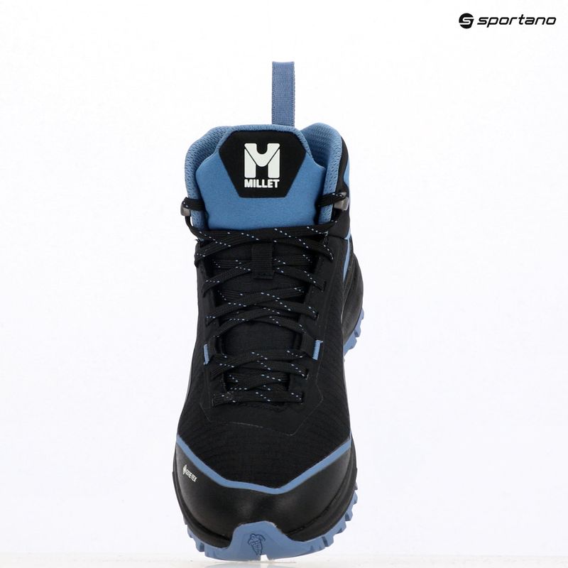 Trekking Wander Schuhe Damen Millet Wanaka Mid GTX black/ coronet blue 9