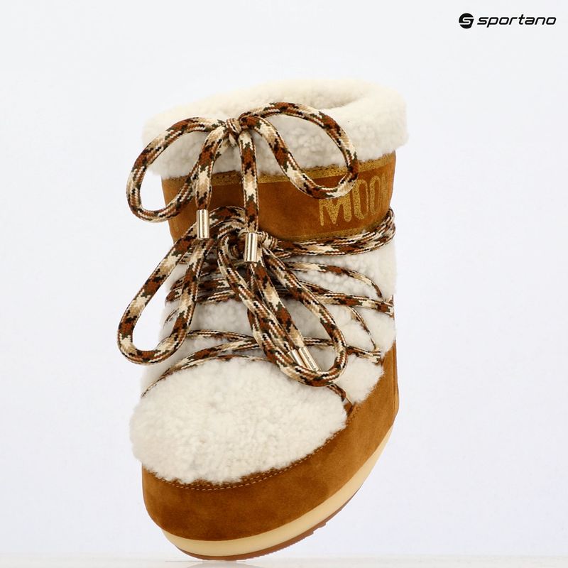 Schneeschuhe Damen Moon Boot Icon Low Shearling whisky/off white 9