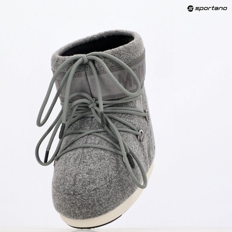 Schneeschuhe Damen Moon Boot Icon Low Felt grey 9