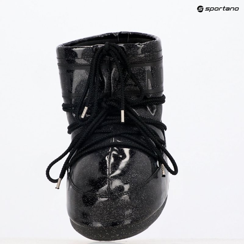 Schneeschuhe Damen Moon Boot Icon Low Glitter black 9