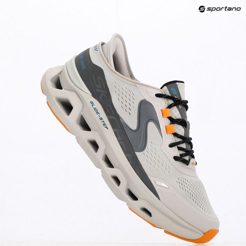 Schuhe Herren SKECHERS Glide Step Altus gray/orange 9