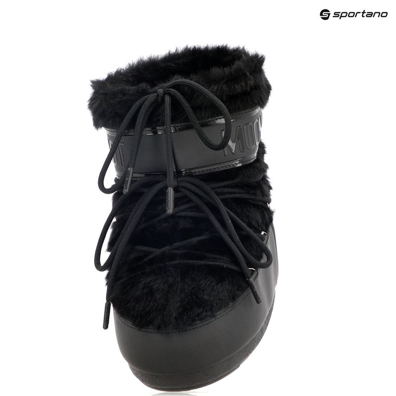 Schneeschuhe Damen Moon Boot Icon Low Faux Fur black 9