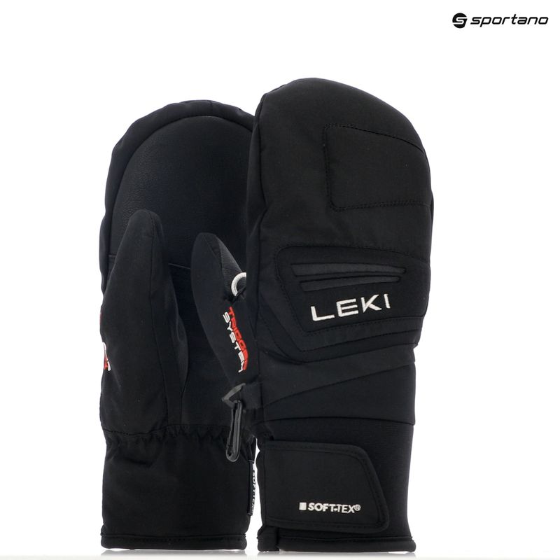 Skihandschuhe Kinder LEKI Griffin 3D Junior Mitt black 10