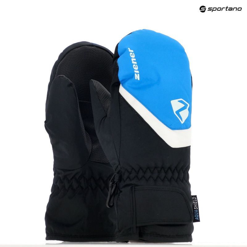 ZIENER Kinder-Skihandschuhe Loriano Aquashield Mitten Persisch blau