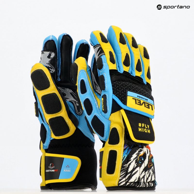 Skihandschuhe Level Worldcup CF yellow/blue 8