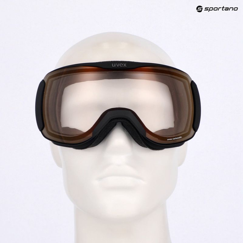 Skibrille UVEX Downhill 2100 V black matt/mirror red clear 7