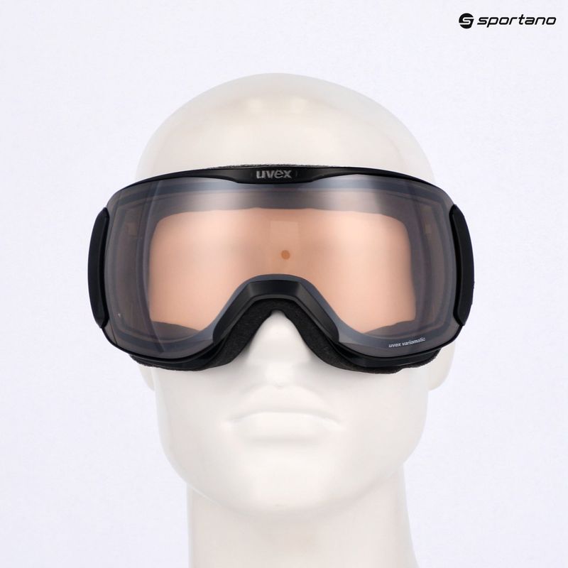 Skibrille UVEX Downhill 2100 V black shiny/mirror silver clear 7