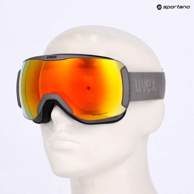 Skibrille UVEX Downhill 2100 CV rhino matt/mirror orange orange 7