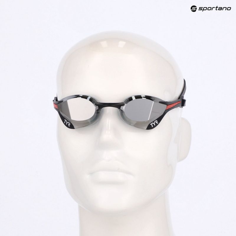 Schwimmbrille TYR Tracer-X Elite Mirrored silver/multi 9