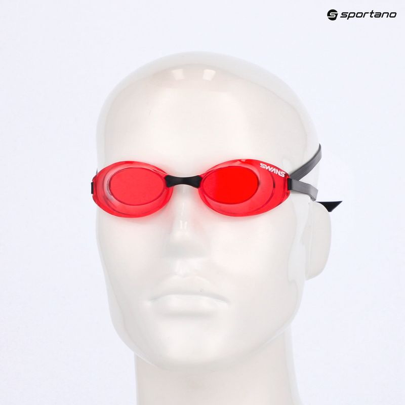Schwimmbrille SWANS Sniper SR-1 ON dark smoke/ red 6