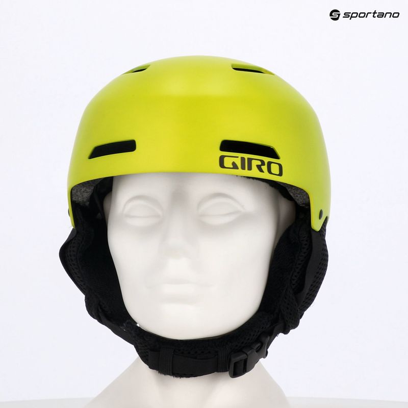 Skihelm Kinder Giro Crue ano lime 7