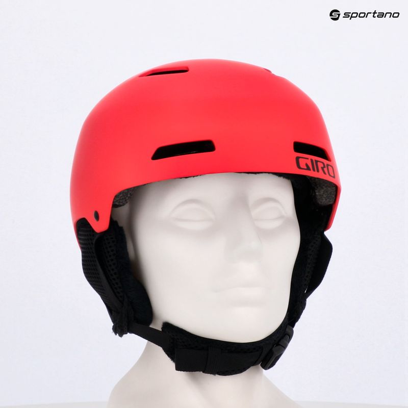 Skihelm Kinder Giro Crue matte bright red 7