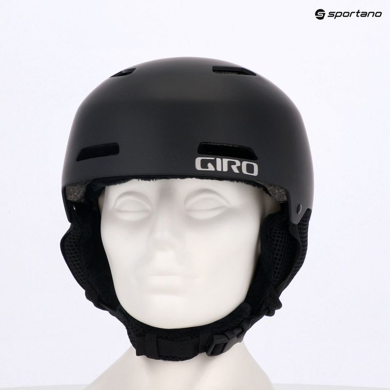 Skihelm Kinder Giro Crue matte black 7