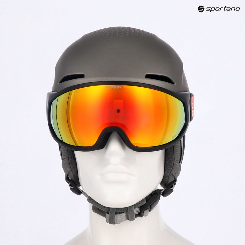 Skihelm Alpina Oro QV Mips gunmetal matt 8