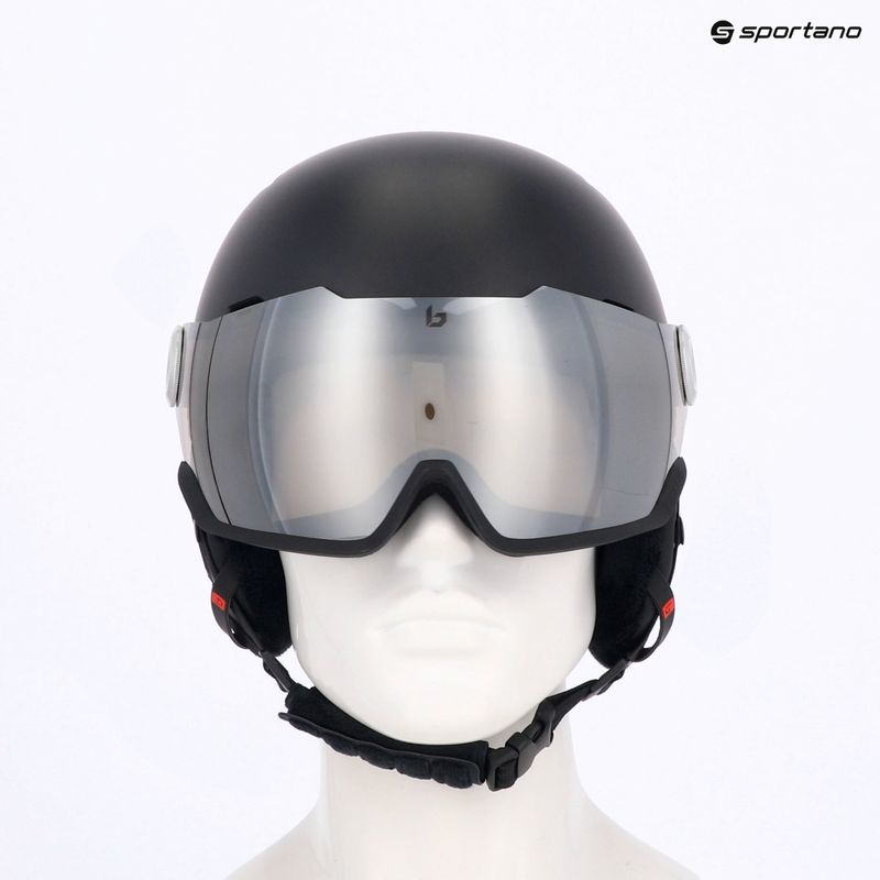 Skihelm Bollé Might Visor titanium red matte/brown gun 11