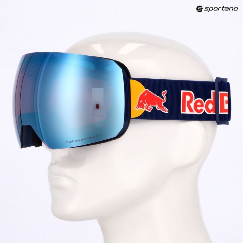Skibrille Red Bull SPECT Chute blue/purple with blue mirror/cloudy snow 7