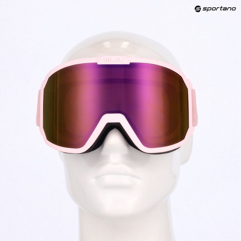 Skibrille Bliz Rave matt powder pink/brown pink multi 11