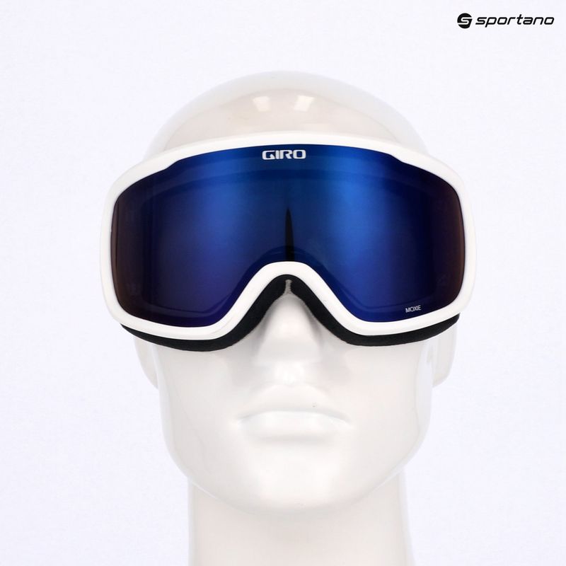Skibrille Damen Giro Moxie white & grey chute/ cobalt/ yellow 10