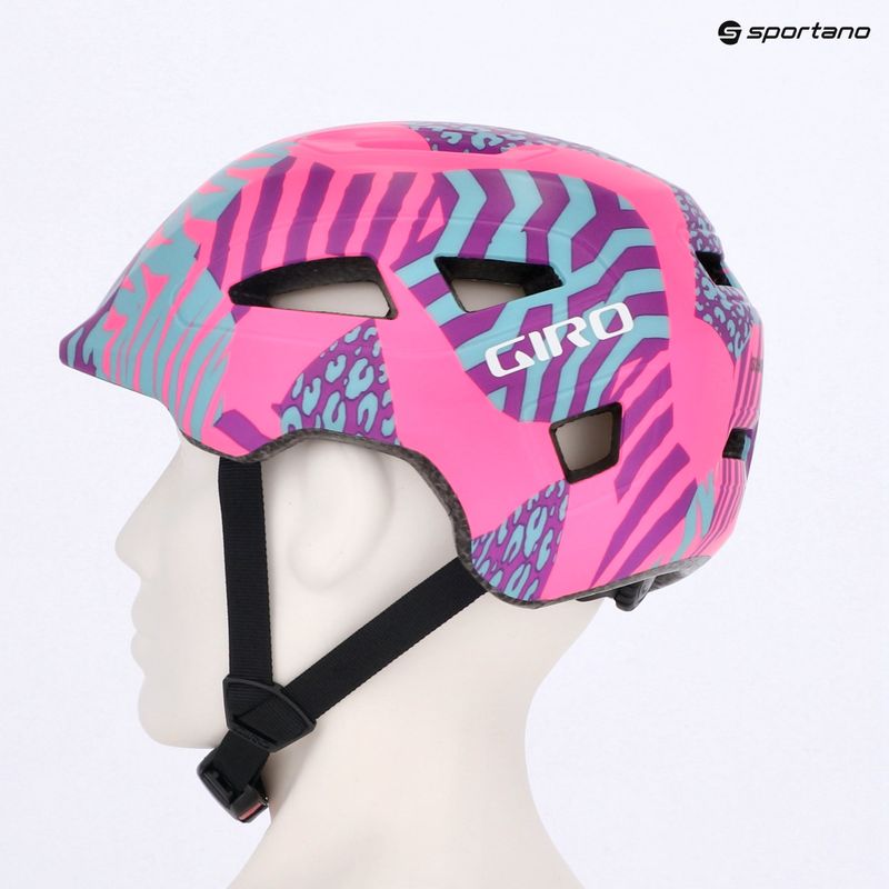 Fahrradhelm Kinder Giro Scamp II Jr matte pink animal 11