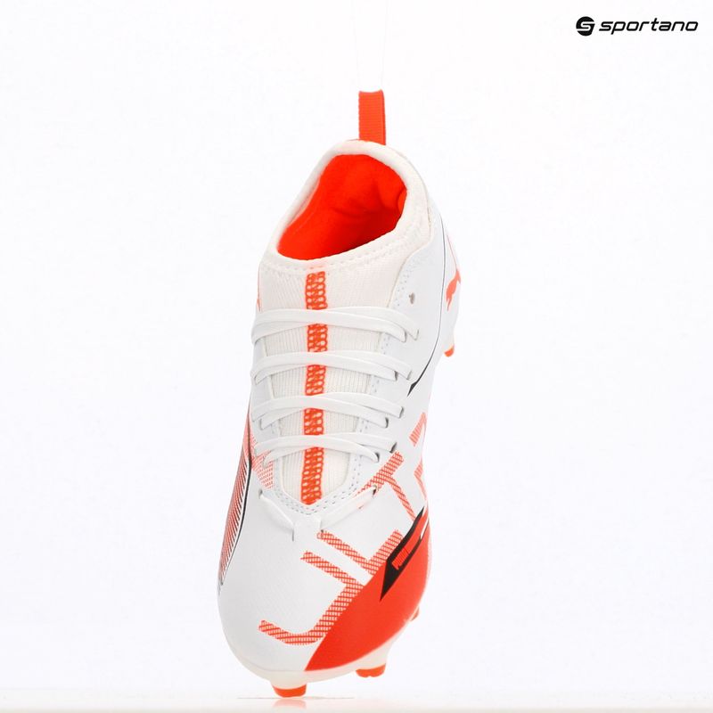 Fußballschuhe Kinder PUMA Ultra 5 Match FG/AG Jr puma white/puma black/glowing red 9