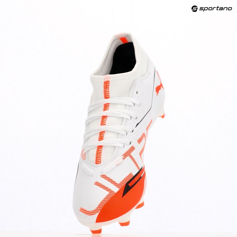 Fußballschuhe Herren PUMA Ultra 5 Play+ FG/AG puma white/puma black/glowing red 9