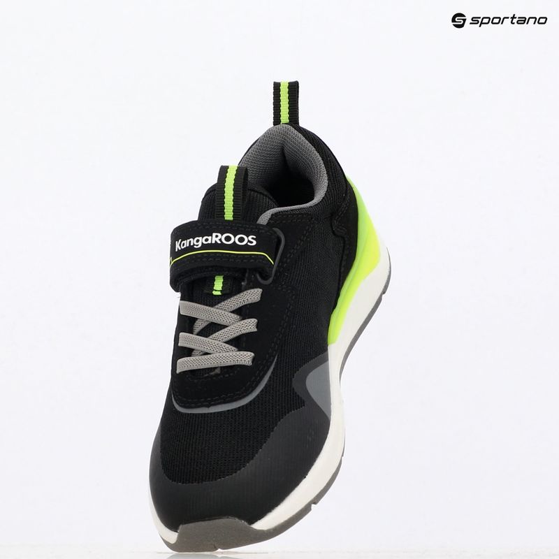 Kinderschuhe KangaROOS KD-Gym EV jet black/neon yellow 11