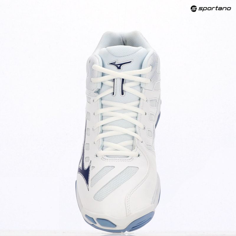 Volleyballschuhe Mizuno Wave Voltage 2 Mid white/bellwether blue/bel air blue 10