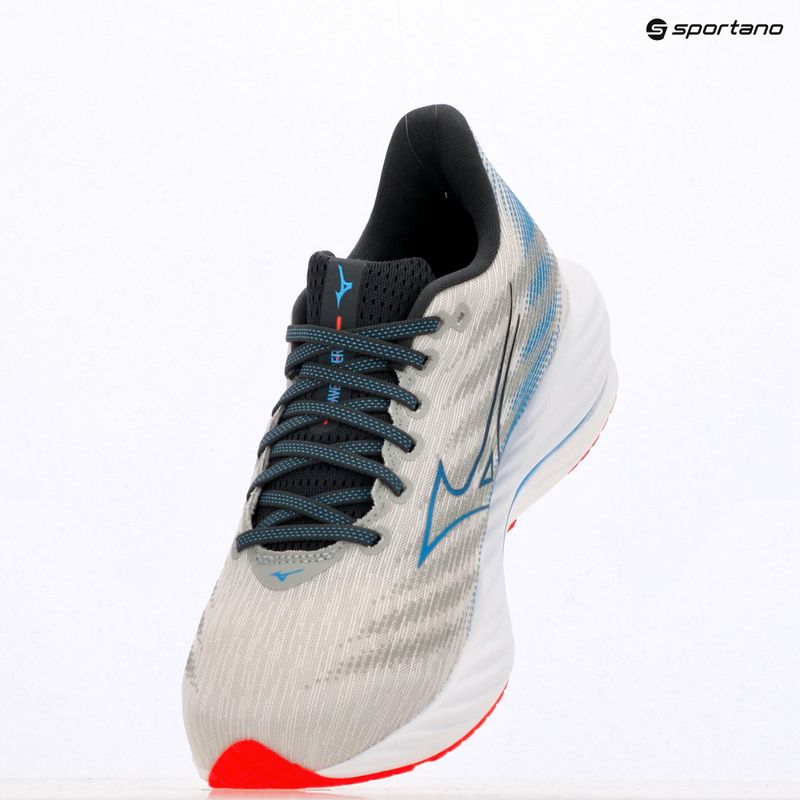 Herren Laufschuhe Mizuno Wave Rider 28 nimbus cloud/blue pace/igniotion rot 11