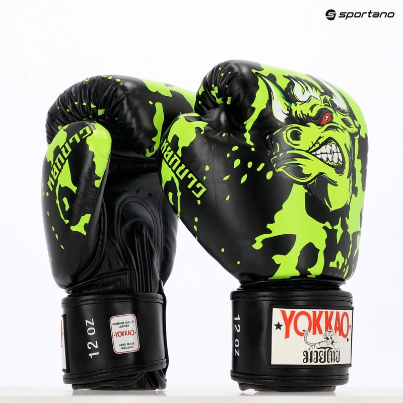 YOKKAO Angry Bull Herren Boxhandschuhe schwarz 12