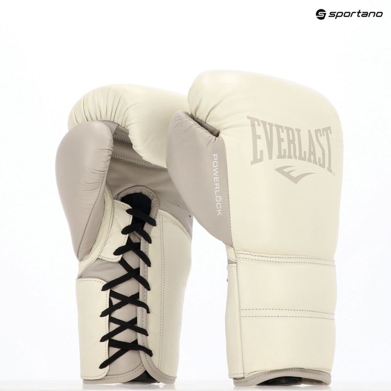 Boxhandschuhe Everlast Powerlock 2 Laced Pro Training white 8