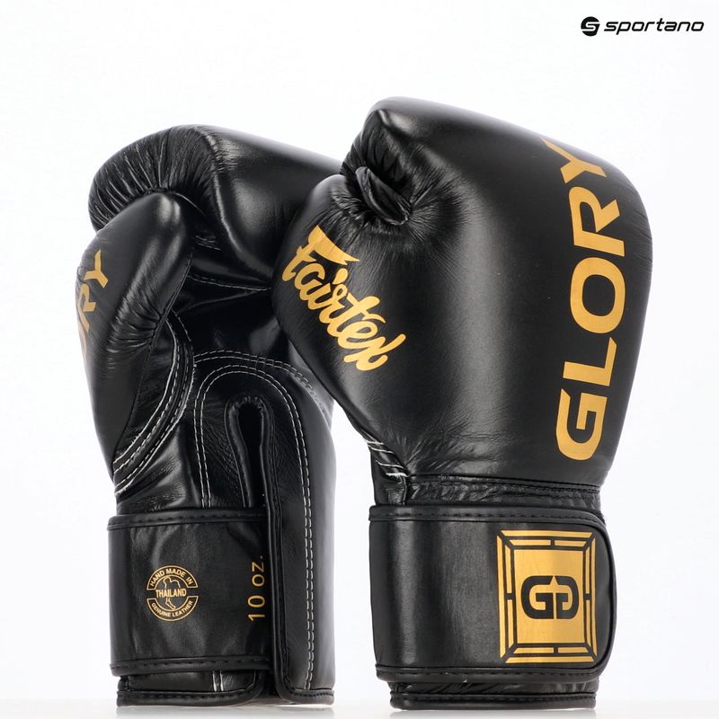 Boxhandschuhe Fairtex Glory Competition Lace Velcro black 8