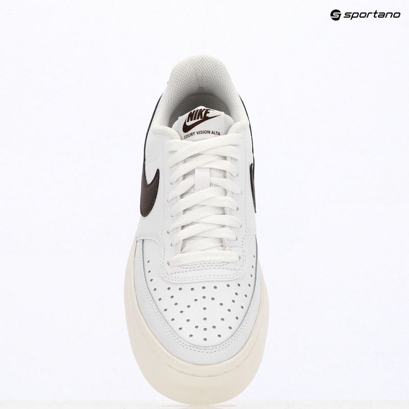 Schuhe Damen Nike Court Vision Alta white/sail/ baroque brown 9