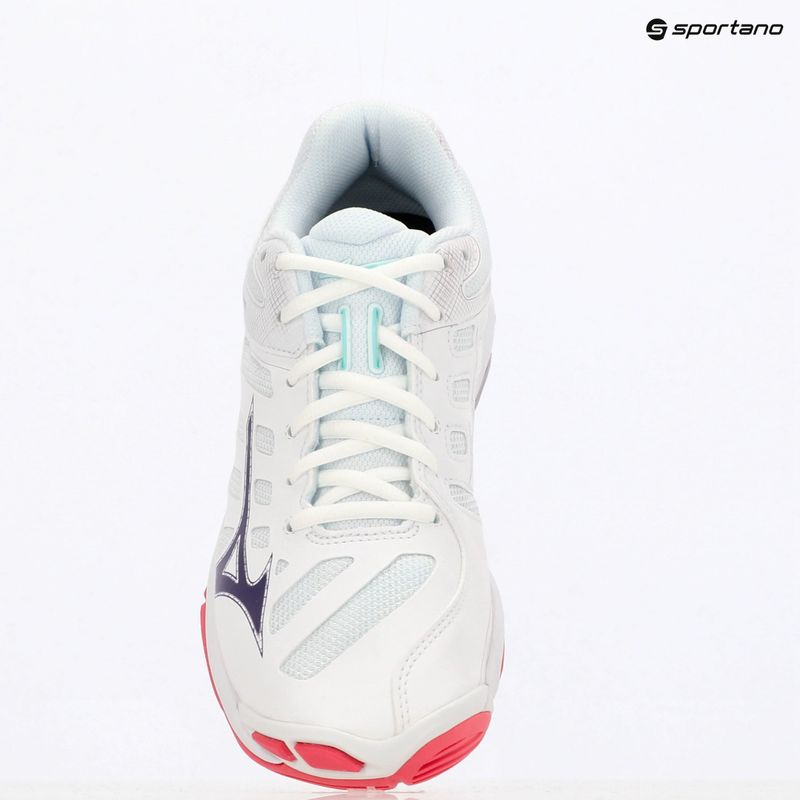 Volleyballschuhe Mizuno Wave Voltage 2 white/violet indigo/camellia rose 9