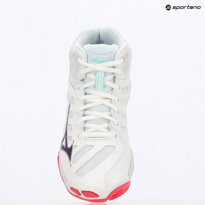 Volleyballschuhe Damen Mizuno Wave Voltage 2 Mid white/violet indigo/camellia rose 9