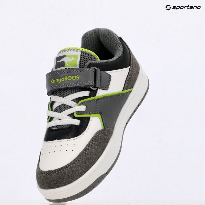 Kinderschuhe KangaROOS K-CP Bounder EV steel grey/neon green 9