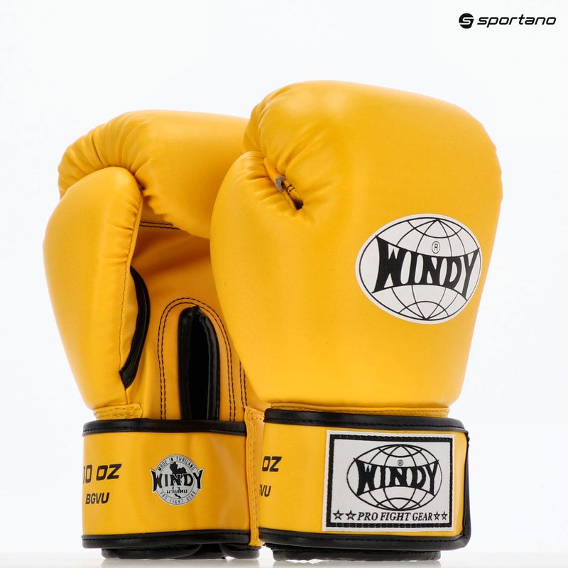 Boxhandschuhe WINDY Classic Synthetic Leather yellow 8