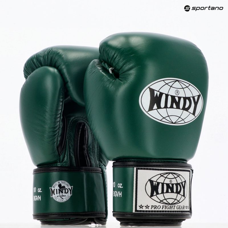 Boxhandschuhe WINDY Classic Genuine Leather green 8
