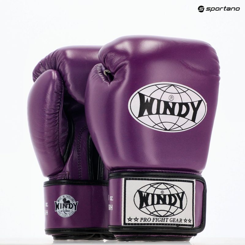 Boxhandschuhe WINDY Classic Genuine Leather purple 7