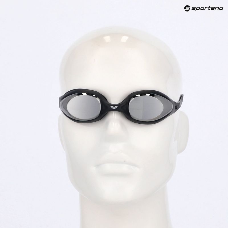 Schwimmbrille Kinder arena Spider JR Mirror black/silver/green 7