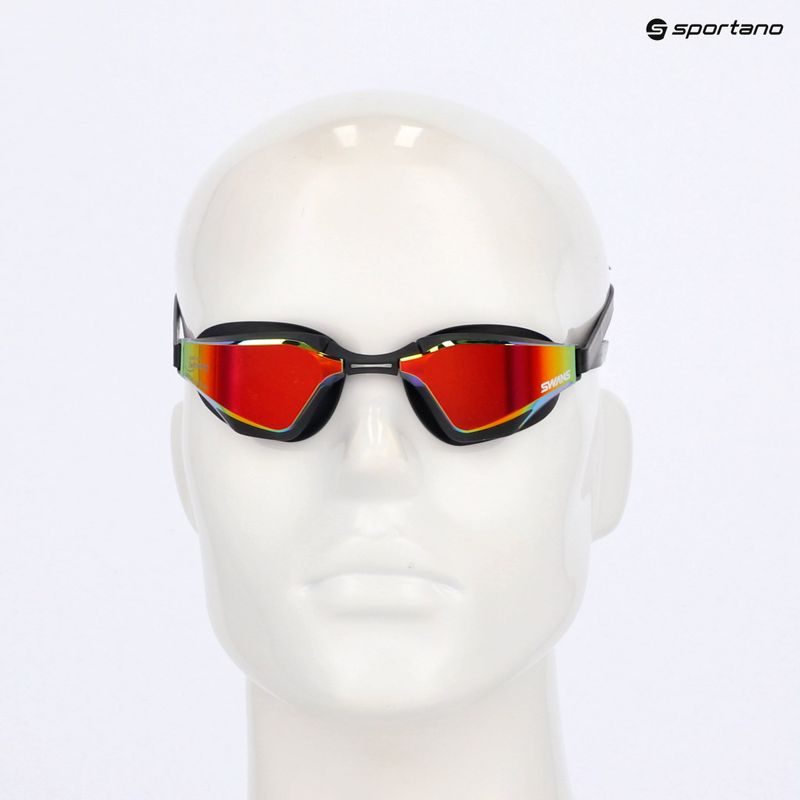 Schwimmbrille SWANS BG-SR-72M blackened/ shadow mirror 7