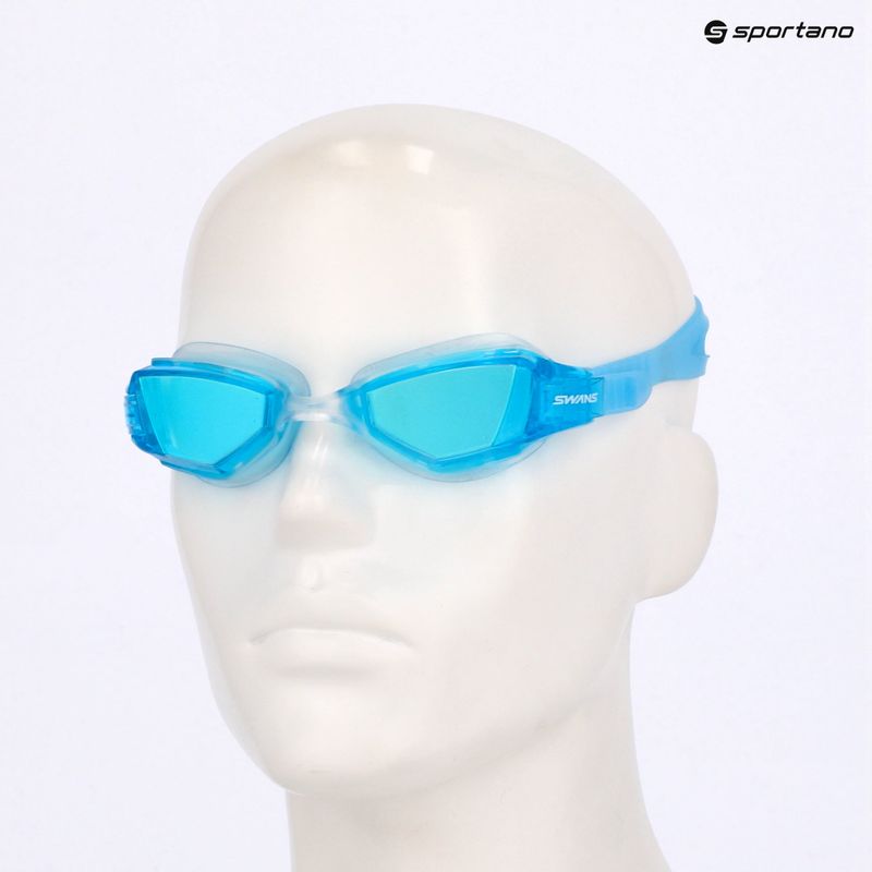 Schwimmbrille SWANS Seven OWS-1MIT sky blue/ green mirror 7