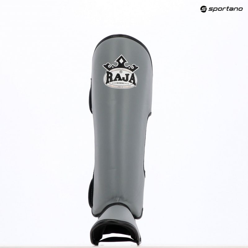 Schienbein- und Fußschützer RAJA BOXING Lightweight Shin Guards Genuine Leather grey 8