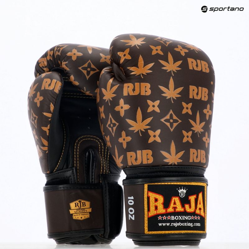 Boxhandschuhe RAJA BOXING Brown Weed 8