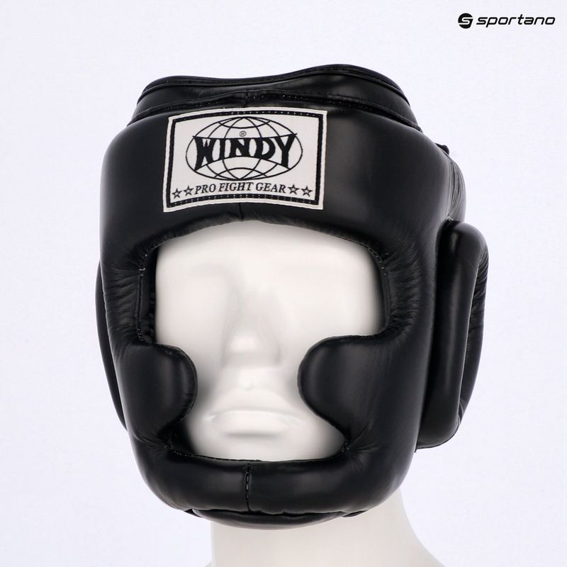Boxhelm WINDY Genuine Leather black 6