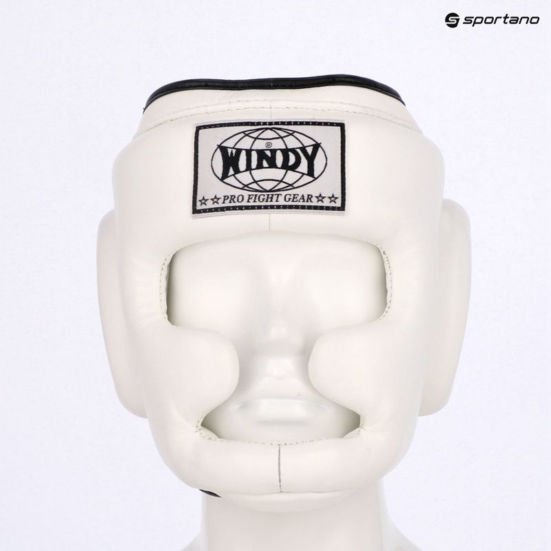Boxhelm WINDY Genuine Leather white 6