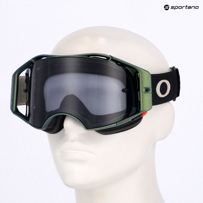 Fahrradbrille Oakley Airbrake MTB black green colorshift/light grey 6